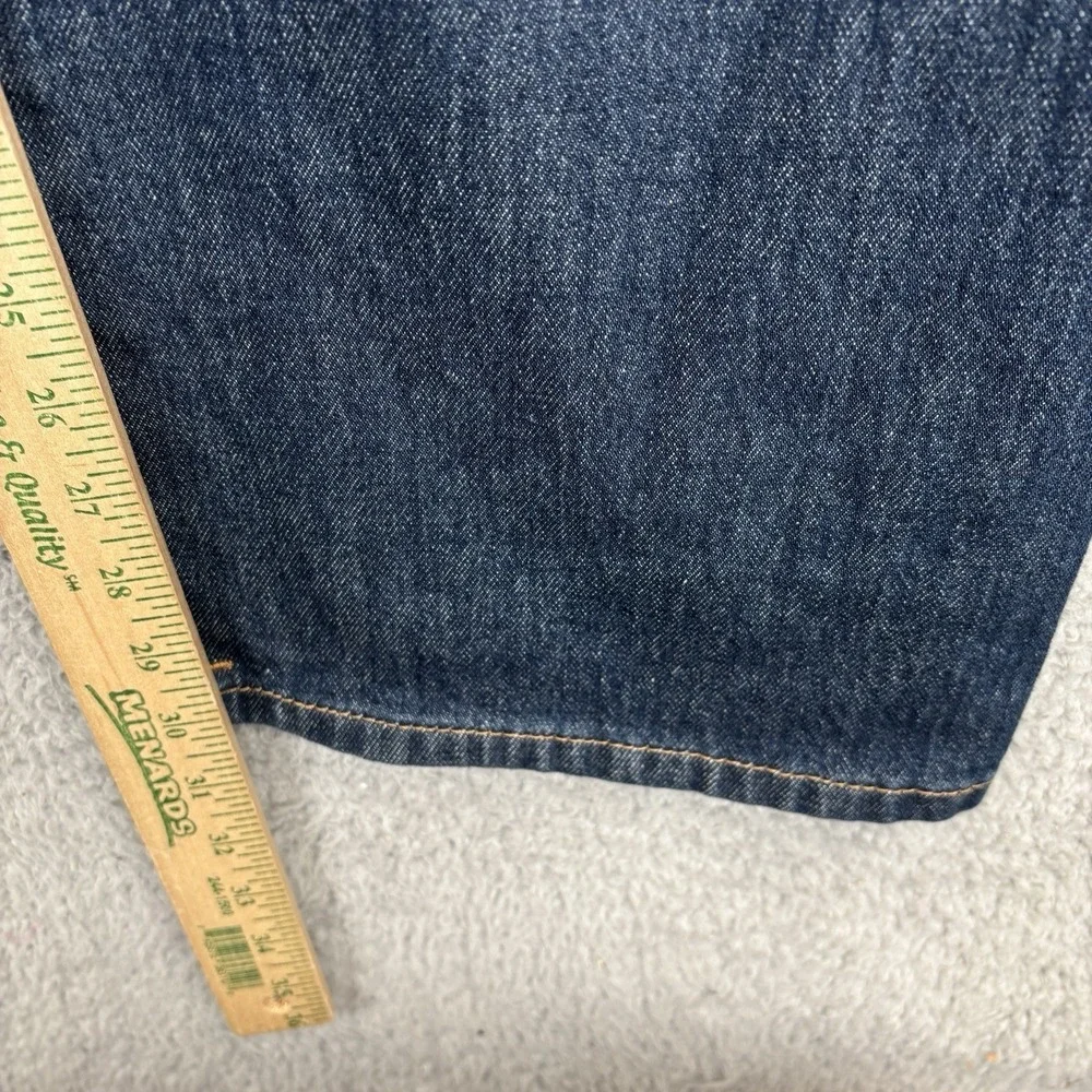 NEW Levis Western FIT Jeans Mens 40x29 Blue Medium Wash Stretch Straight Leg